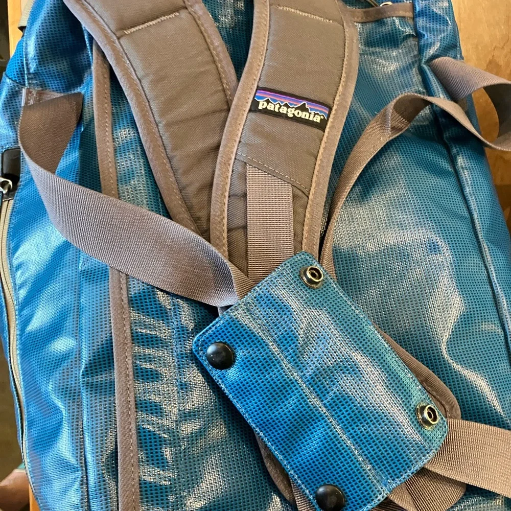 Vintage Patagonia Black Hole Duffel 60L Andes Blue Glossy Finish / Style 49340